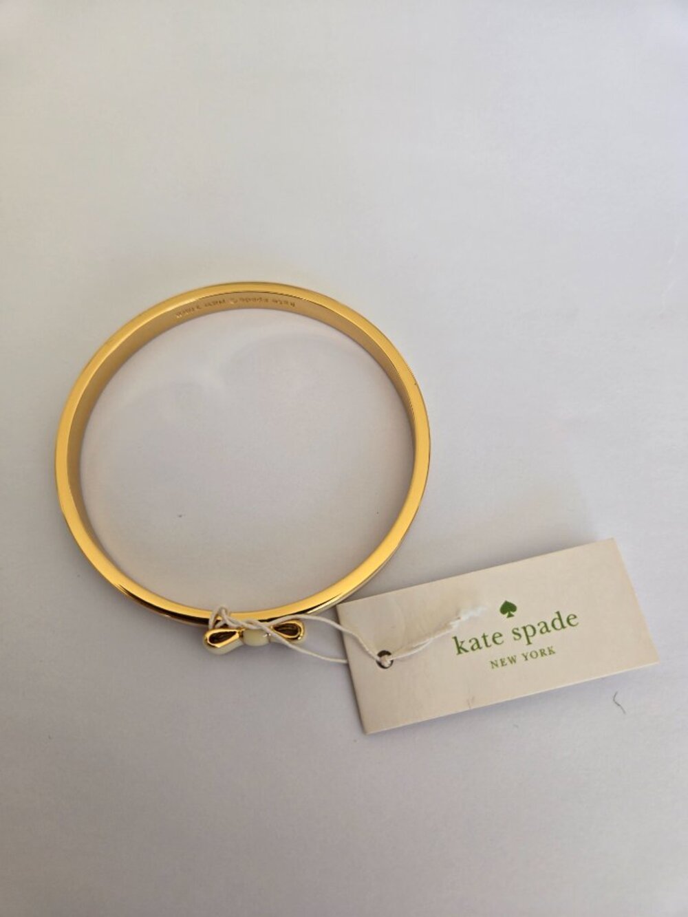 Kate Spade "Take a Bow" Cream and Gold - Picture 8 of 9